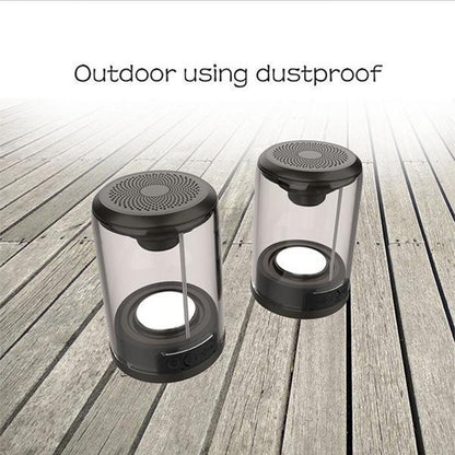 Enceinte Bluetooth magnétique Lighteme transparente (2 couleurs)