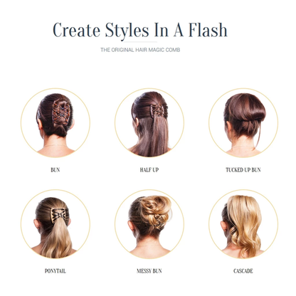 Lighteme Flexible Butterfly Hair Clip (8 Colors & 8 Styles)