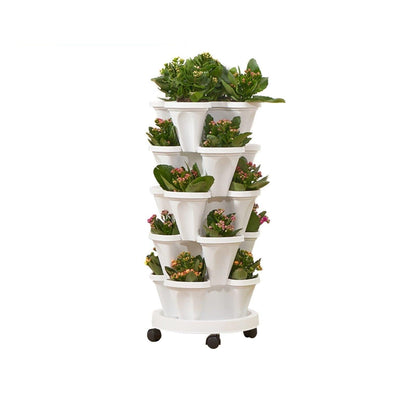 Lighteme La tour à fleurs ultime, peu encombrante et empilable verticalement