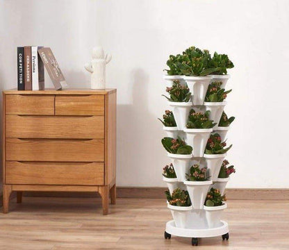 Lighteme La tour à fleurs ultime, peu encombrante et empilable verticalement