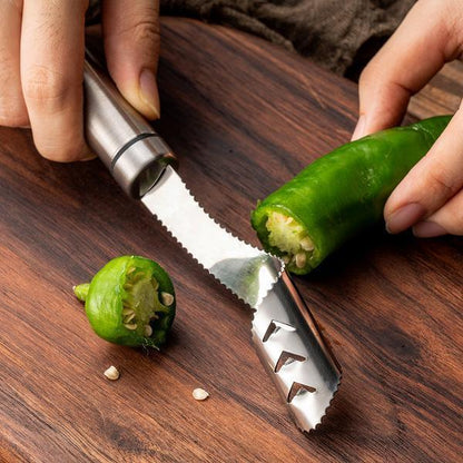 Lighteme Stainless Steel Chili Corer Peppers Seed Remover