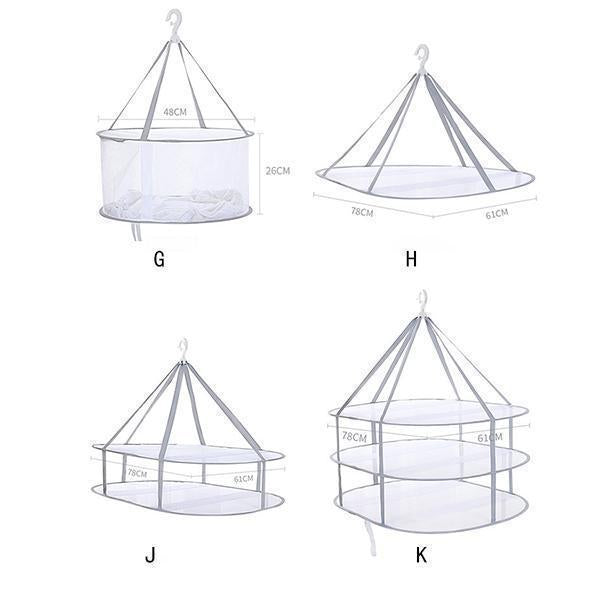 Lighteme Folded Mesh Clothes Hanging Dryer (10 types)