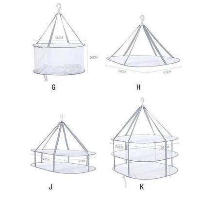 Lighteme Folded Mesh Clothes Hanging Dryer (10 types)