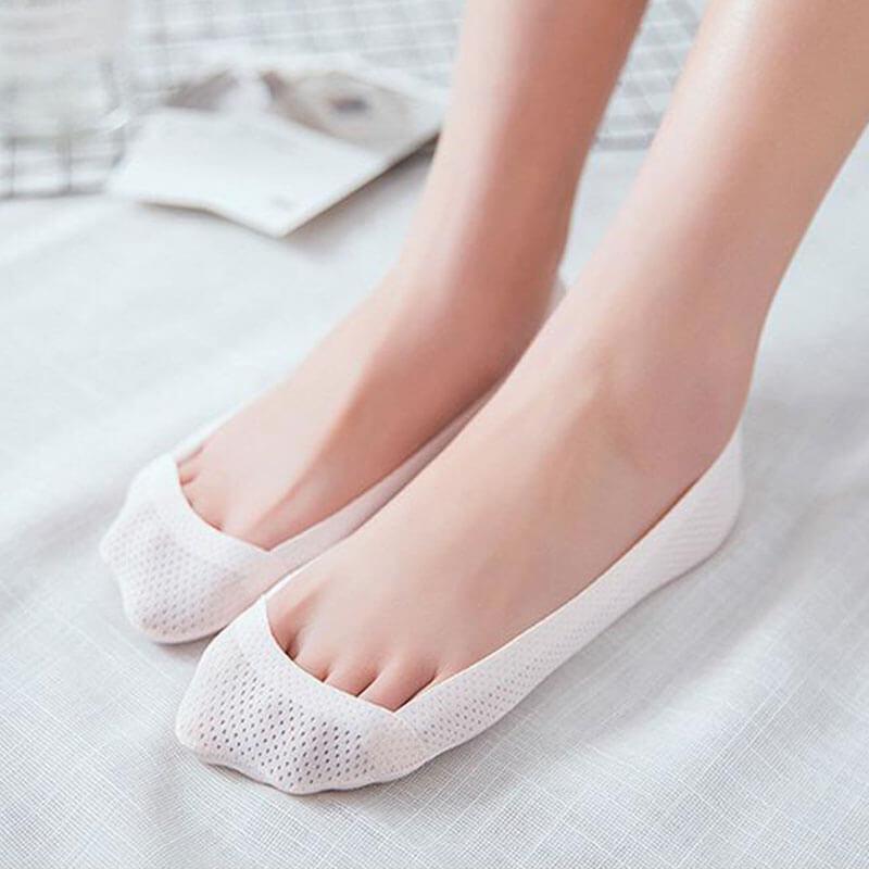 Chaussettes confortables et respirantes en soie glacée Lighteme (lot de 4) (5 couleurs)