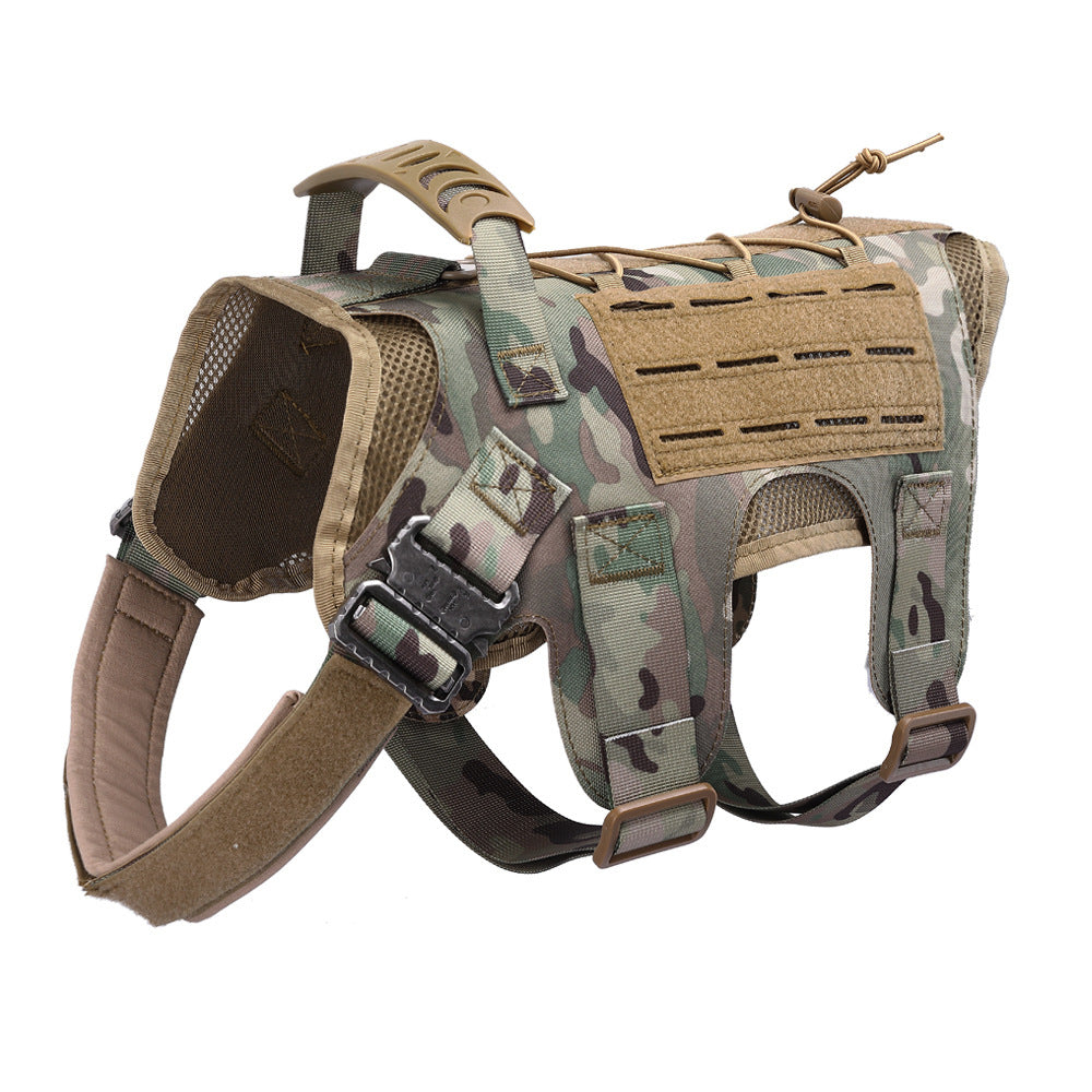 Lighteme Nylon Tactical Service Dog Harness Heavy Duty Dog Training No Pull Dog Harness Clearance
