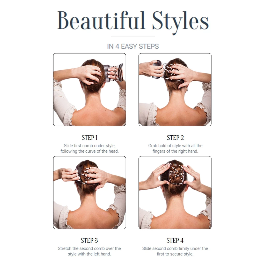 Lighteme Flexible Butterfly Hair Clip (8 Colors & 8 Styles)