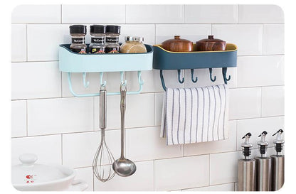 Lighteme Adhesive Bathroom Shelf Storage Organizer (4 colors & 2 types)