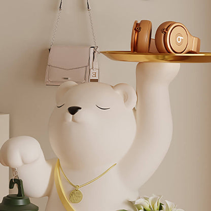 Décoration de rangement en résine en forme d'ours mignon Lighteme