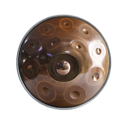 Maßgeschneiderte Mountain Rain 22 Zoll 12 Noten Handpan Drums aus Edelstahl, Kurd/Celtic d-Moll Hang Instrumento