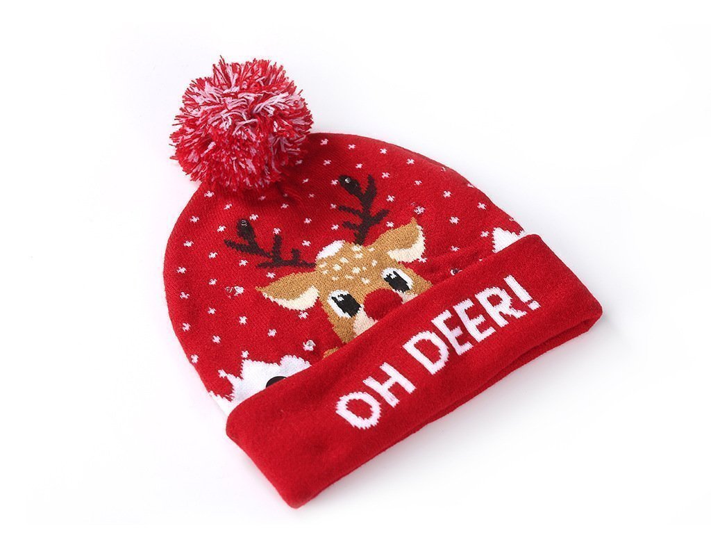 Ihrtrade Christmas LED Beanies
