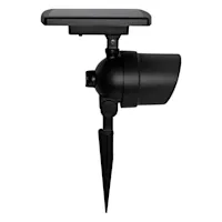 Lighteme Lot de 2 spots solaires LED 45 lumens en métal pour extérieur, éclairage paysager étanche 