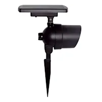 Lighteme Lot de 2 spots solaires LED 45 lumens en métal pour extérieur, éclairage paysager étanche 