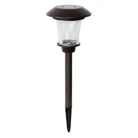 Lighteme Solar LED Large Outdoor Pathway Lights - 8 Pack- Oil Rubbed Bronze