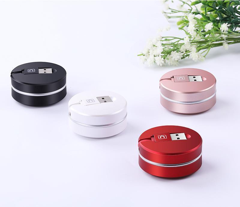 Câble USB rétractable 3 en 1 Lighteme (4 couleurs)