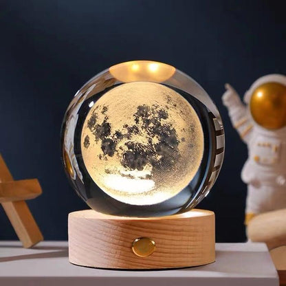 Leuchtender 3D-Kristallglobus von Lighteme – ein Nachtlicht wie kein anderes!