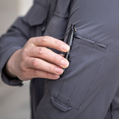 Lighteme Tactical Men's Long Sleeve Shirt, Stretch Fabric, Warm Jacket For Winter