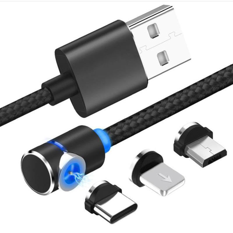 Ihrtrade 360° Magnetic Charging Cable For Apple / Micro-USB / USB-C (4 colors & 3 models)