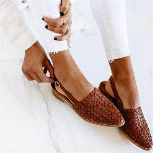Lighteme Hand-woven fashionable women's flat sandals