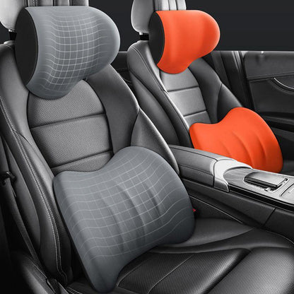 Lighteme Ergonomische Kopfstütze und Lendenkissen für Autositze