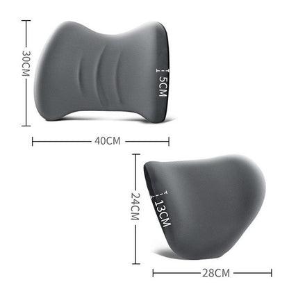 Lighteme Ergonomische Kopfstütze und Lendenkissen für Autositze