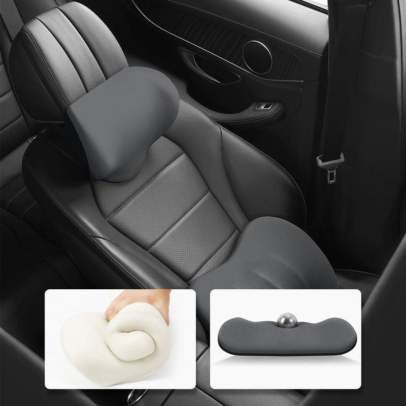 Lighteme Ergonomische Kopfstütze und Lendenkissen für Autositze