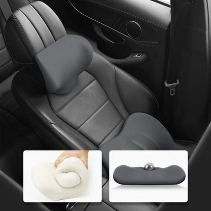 Lighteme Ergonomische Kopfstütze und Lendenkissen für Autositze