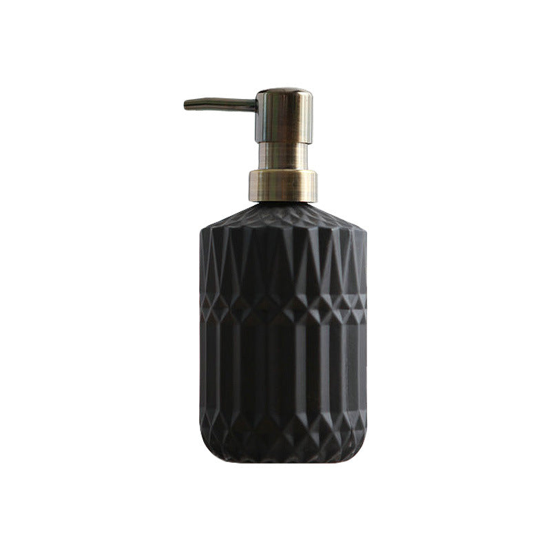 Lighteme Diamond Pattern Glass Soap Dispenser