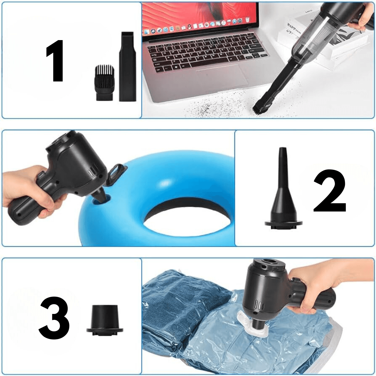 Lighteme cordless car vacuum cleaner with powerful suction