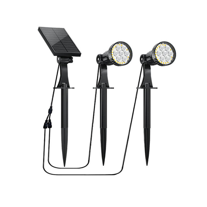 Lighteme 100 Lumen Solar LED Spot/Flood Light with Pole