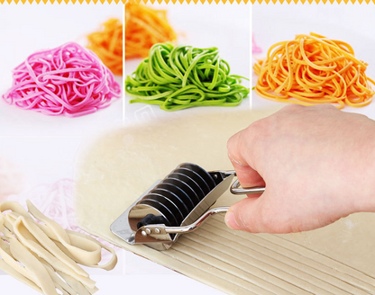 Lighteme Pasta Noodle Cutter, Spaghetti Maker, Noodle Lattice Roller