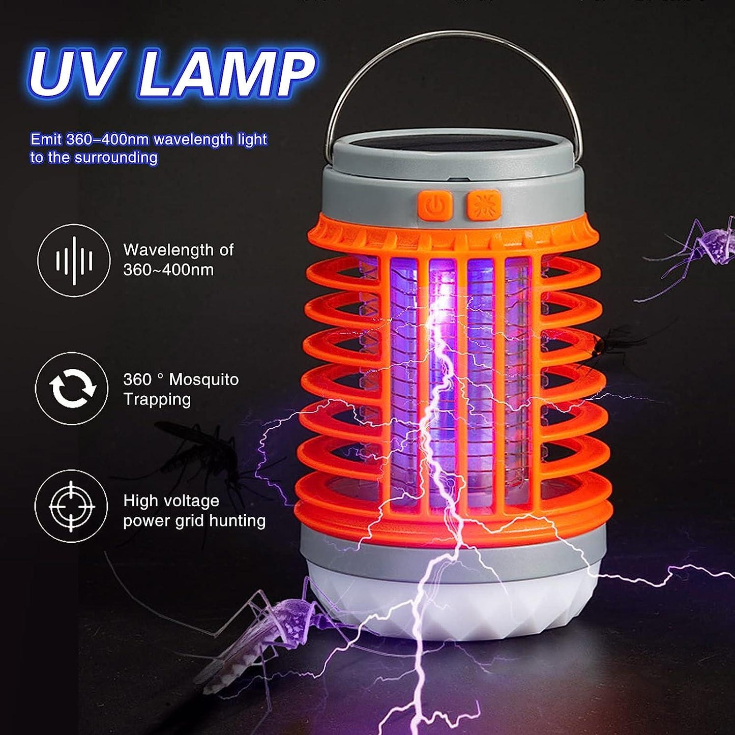 Lighteme Solar Camping Moskito-Killerlampe Keine Mücken und Insekten mehr