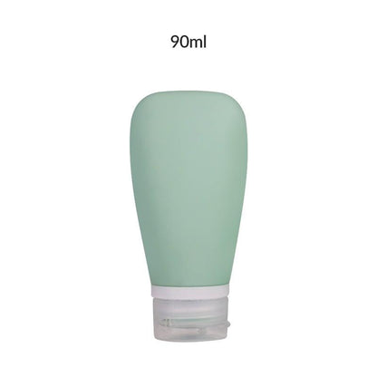 Lighteme Travel Silicone Bottle Set – 2-Pack for Shampoo, Shower Gel & Cosmetics