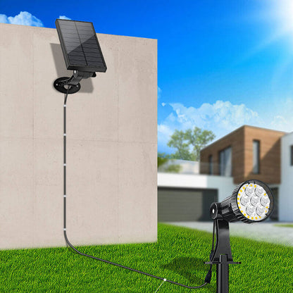 Lighteme 100 Lumen Solar LED Spot/Flood Light with Pole
