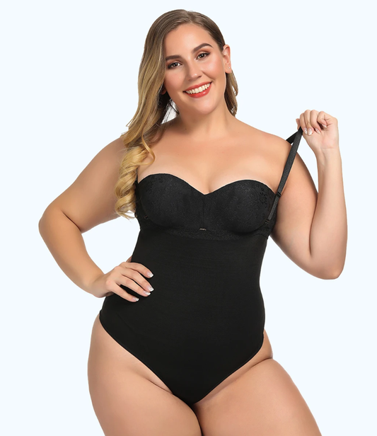 Lighteme Sexy Plus Size Tanga-Bodysuit Taillen- und Bauchformer