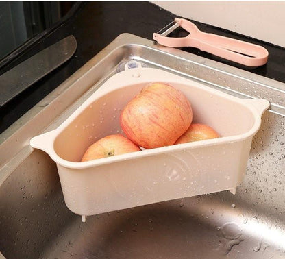 this shelf fits neatly most sinks and any corner
