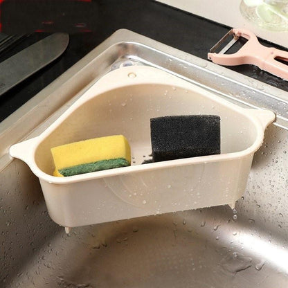 this shelf fits neatly most sinks and any corner