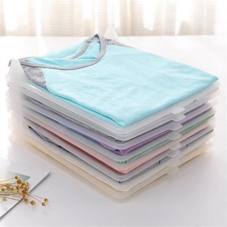 it's like a folding board that keeps your clothes neat and orderly and won't wrinkle