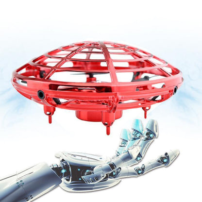 Four propellers ensure that it flies stably and keeps the balance in the air,