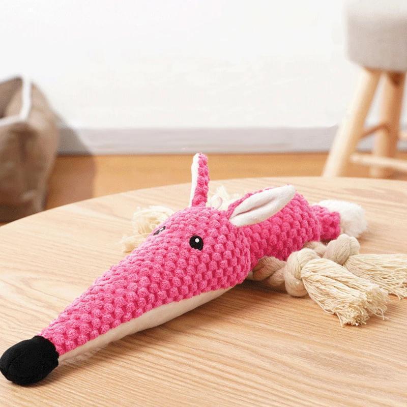 Lighteme Animal Shape Squeak Sound Dog Toy (6 colors)