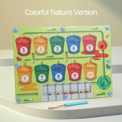 Lighteme Magnetic Maze Color and Number Maze Toy