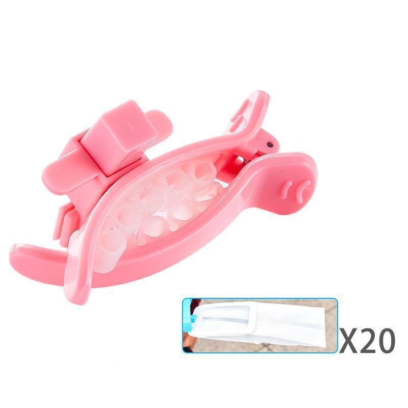 Lighteme 20pcs Bag + 1pc Dog Clip Toilet Pick Up Bags (2 Colors & 2 Size)