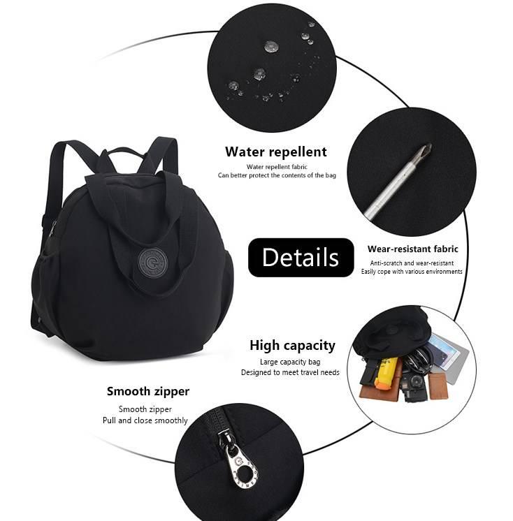 Sac à dos hydrofuge portable pour femme Lighteme