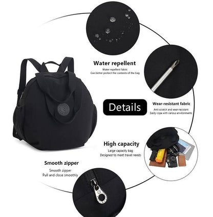 Sac à dos hydrofuge portable pour femme Lighteme