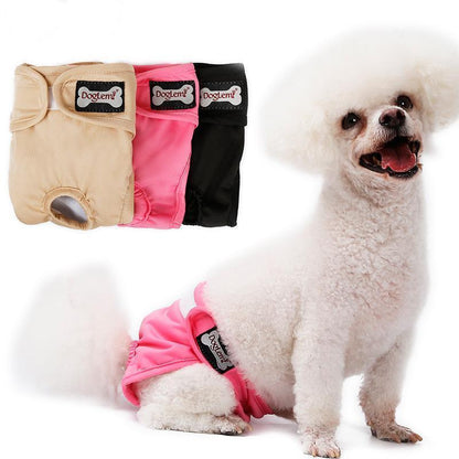 Lighteme 2PCS Machine Washable Dog Physiological Pants (3 Colors & 5 Size)