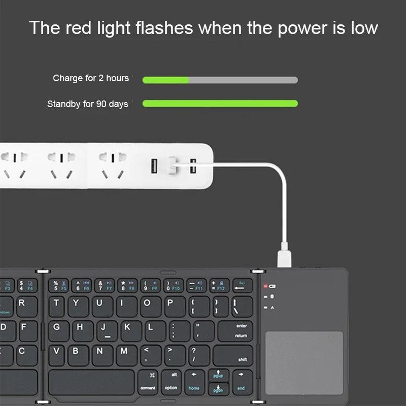 Faltbare kabellose Tastatur von Lighteme