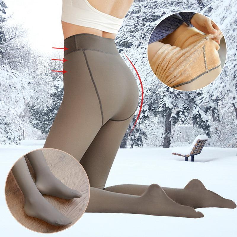 Lighteme Fleece Leggins | Warme Strumpfhose aus superelastischem Plüsch