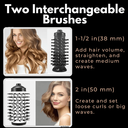 Lighteme 2-in-1 rotierender Haartrockner und Styler
