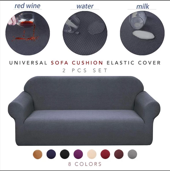 Lighteme Universal Sofa Cushion Elastic Cover (12 Colors)