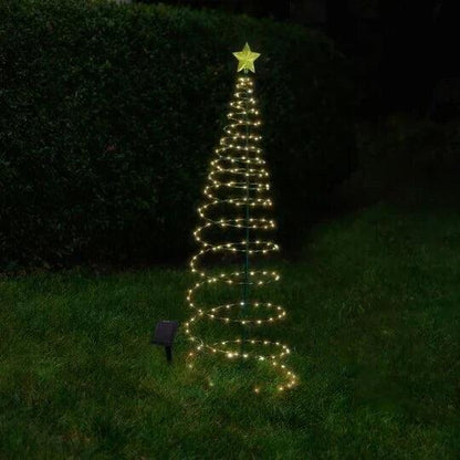 Lighteme Solar LED metal Christmas tree with fairy lights