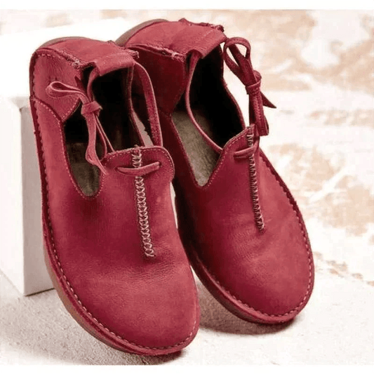Lighteme Stylish orthopaedic leather shoes for fall for Womens